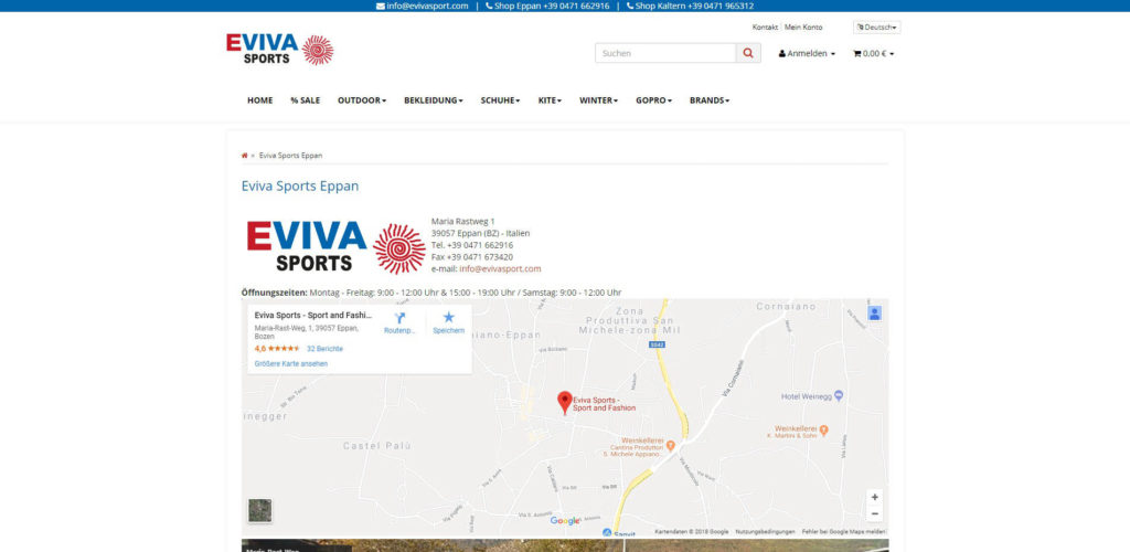 Eviva Sports Filiale