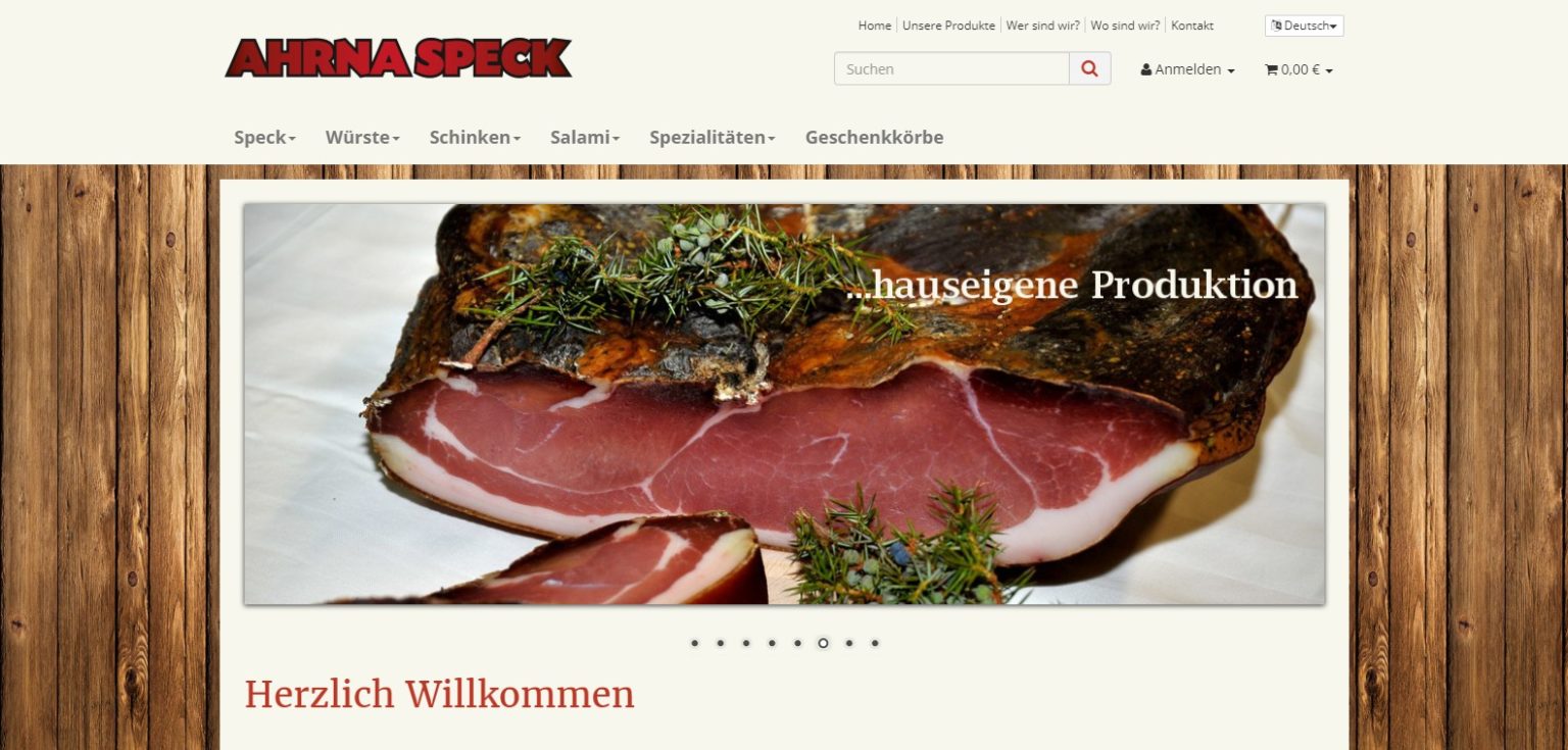 Ahrnaspeck Homepage