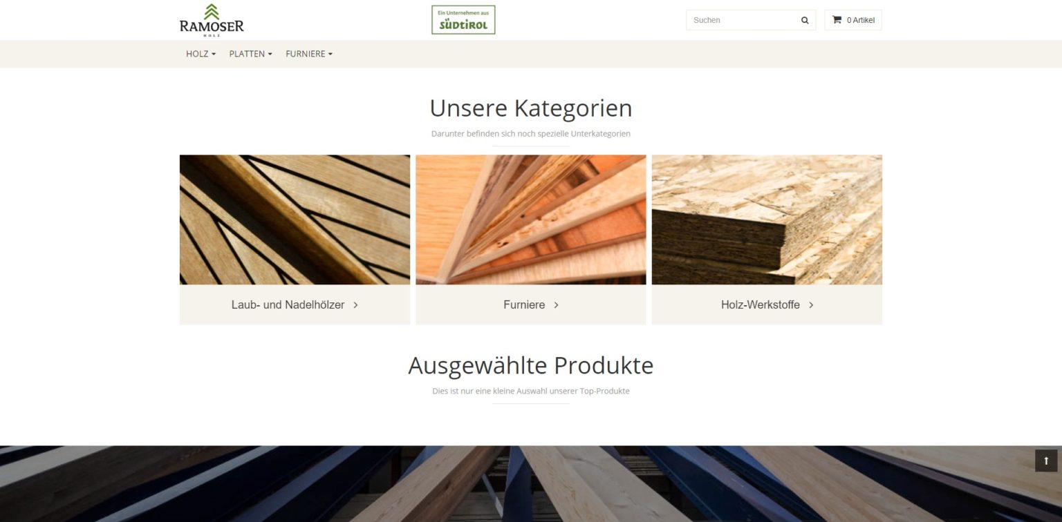 Ramoser-Holz Homepage